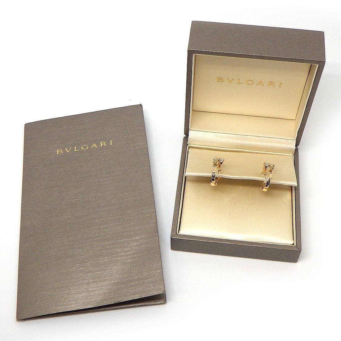 BVLGARI ピアス　空箱セット BVLGARI Pierced Earrings Serpenti Viper 359949 Hoop Demi Pave