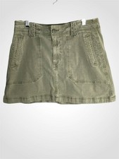 American Eagle Outfitters Olive Green High Waist Stretch Mini Skirt Size 6