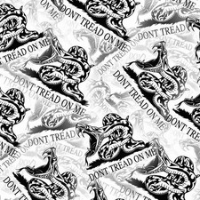 Don't Tread on Me 24 - 20" x 38" Hydrographic Film Hydro Dipping