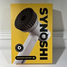 SYNOSHI Rechargeable Cordless Electric Power Spin Scrubber with Cleaning Heads