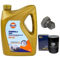 MotoröL Filter Set 5W-30 4 Liter + ÖLablassschraube FüR Audi A4 VW Passat Sharan