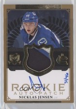 2013 The Cup Rookie Auto Gold Patches/Auto 31/46 Nicklas Jensen #144 Patch 7ez