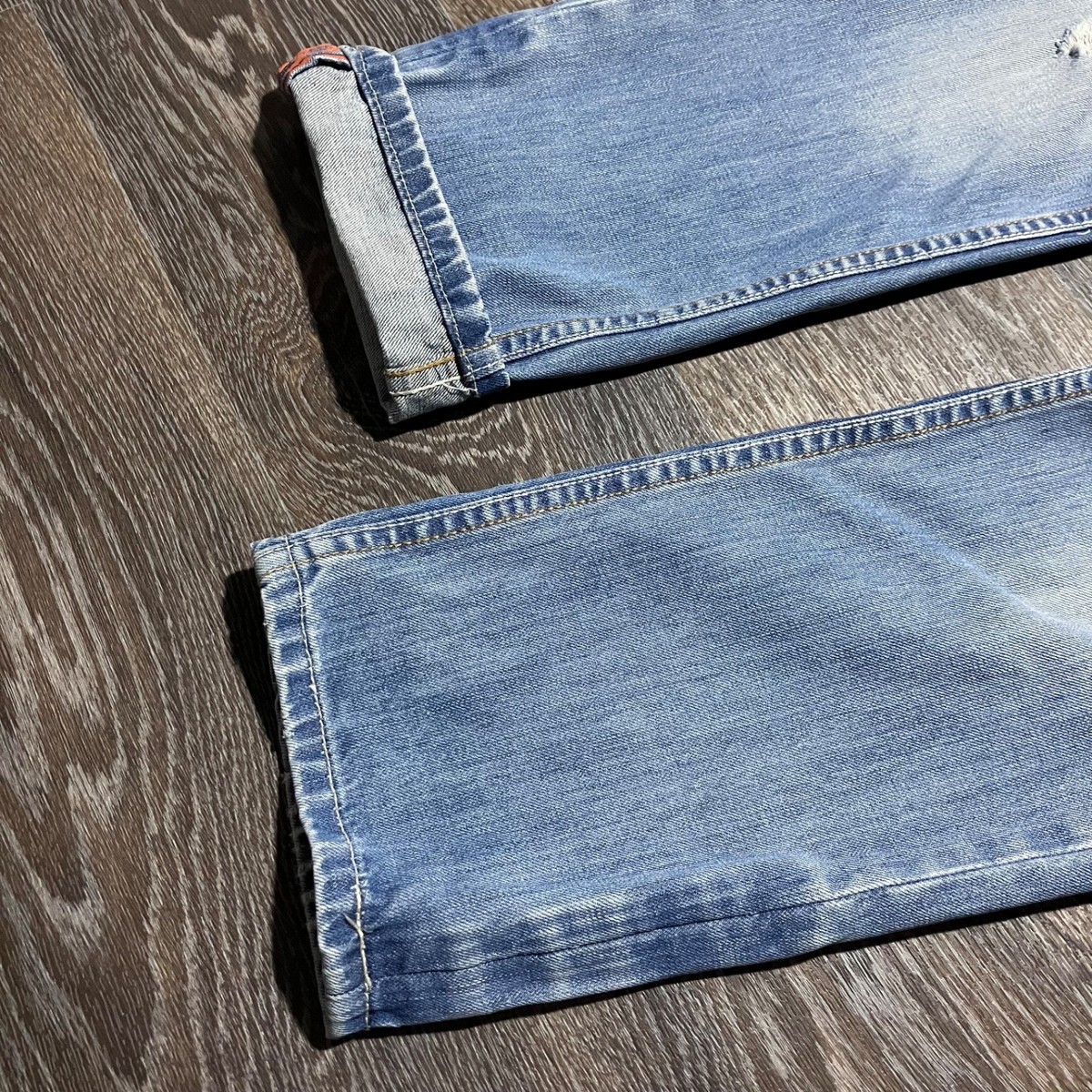 ADIDAS x DIESEL VIKER-AD 3 Stripes Selvedge Distressed Washed
