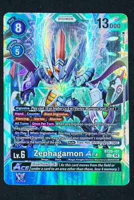 Digimon CCG Special Booster 2.5 Zephagamon Ace BT20-101 Secret Rare
