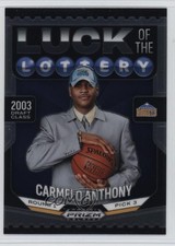 2024-25 Panini Prizm Black Luck of the Lottery Carmelo Anthony #6 HOF 14mf