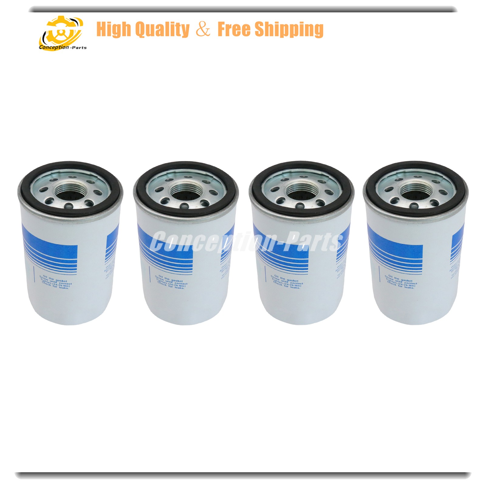 Lamborghini Aventador 1975-1976 Oil filters 4 pcs P/N 07M115561B