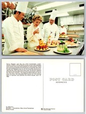 Nancy Reagan White House Kitchen 1982 Postcard - Chefs & Elaborate Food