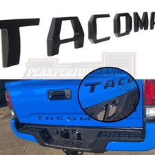 2016-2023 3D Black Tailgate Letter For Tacoma Accessories Emblem Badge Universal
