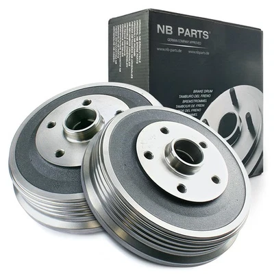 2x Tambour De Frein Arrière pour Audi 100 Avant sans ABS - Photo 1/2