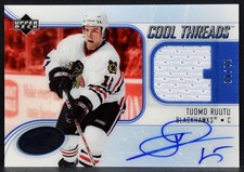 2005-06 UD Ice Cool Threads Autographs Tuomo Ruutu ACT-TR Auto 33/35