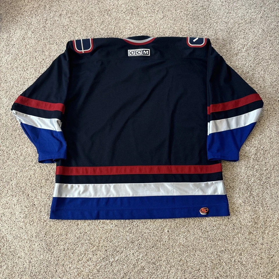 Vintage Vancouver Canucks Blue CCM Hockey Jersey Size XXL - Image 4 of 4