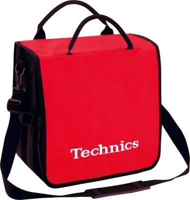 Technics DJ BackBag Rot Eingesticktes Logo Weiss für 45 LPs - Bild 1 von 3