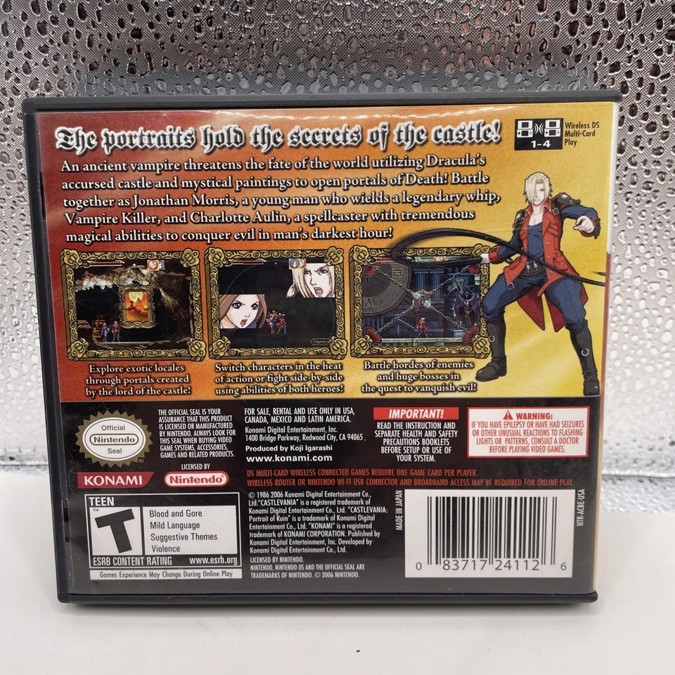 Castlevania: Portrait of Ruin (Nintendo DS, 2006) SOLO CAJA - ENVÍO GRATUITO Foto 2 de 3