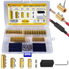 40pcs 2, 4, 6, 8, 10, 12AWG Wire Connectors, Quick Wiring Connection Terminal...