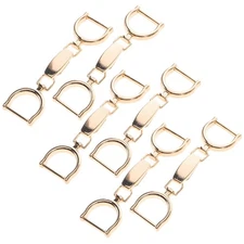  6 Pcs Alloy Chain Buckle Metal Belt for Pants Bag Link Clip Buckles