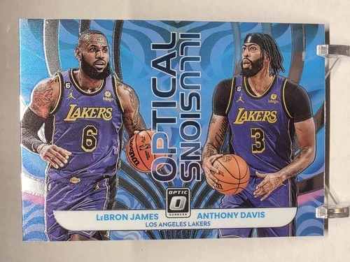 2022-23 Panini Donruss Optic Optical Illusions Lebron James Anthony Davis #3