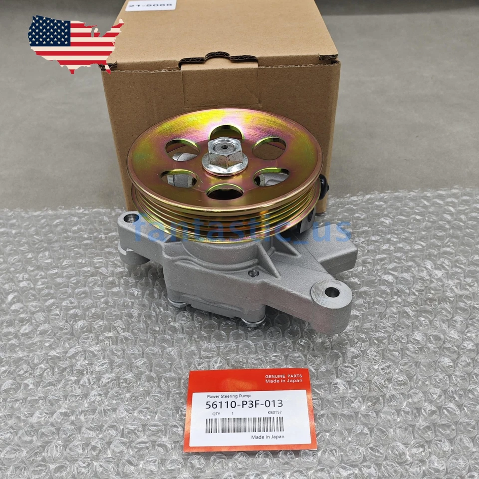 New Power Steering Pump w/ Pulley For 1997-2000 Acura EL Honda Civic 21-5066 US - Image 3 of 4