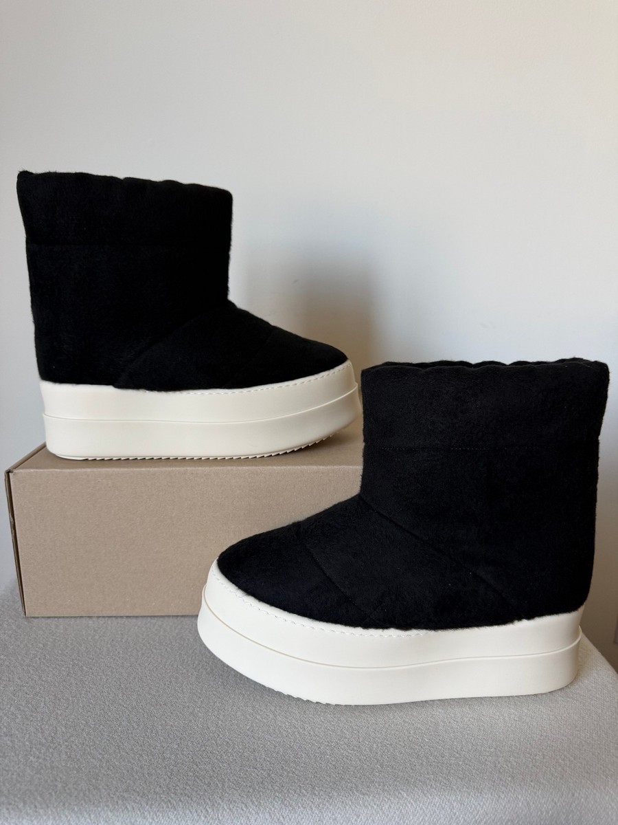 Rick Owens DRKSHDW Mega Bumper Low Lunar Boots - Size 40 - Black