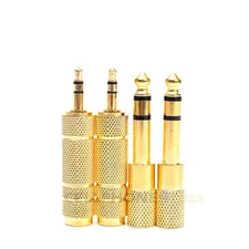 4 pcs Set Adapter Gold-plated Plug Audio Mini Jack TRS 1/4 6.5 mm to 1/8 inch