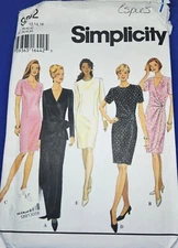 Simplicity 9352 Size 12-14-16 Dress Pattern
