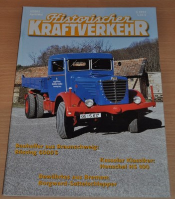 Historischer Kraftverkehr HIK 2/02 Büssing 6000 S Henschel HS 100 Borgward 