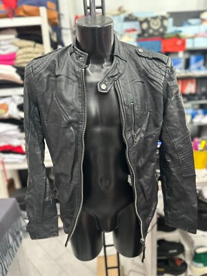 Tigha Lederjacke Modell Flieger Herren Größe M Schwarz LLV705