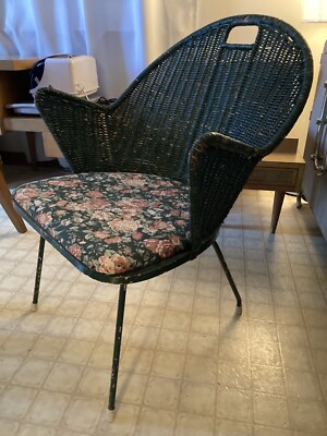iron rattan chair