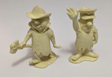 Marx Flintstones Fireman  Cop Vintage 1960s Prehistoric PlaySet Figures Set