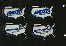 LOT OF 4 NICE DIFFERENT NICE ANIXTER COAL MINING STICKERS # 272