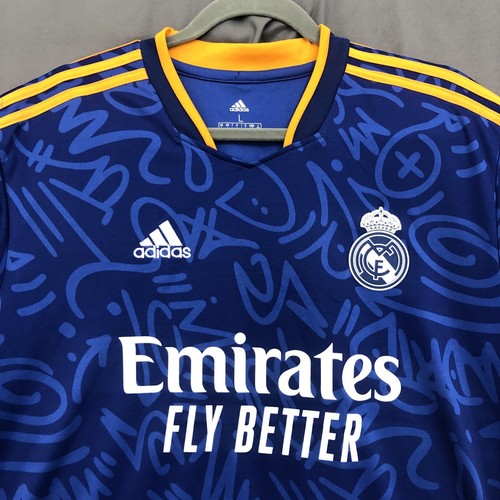 Real Madrid Soccer Jersey Adidas Mens Large Blue #8 Kroos Emirates 2019-20 - Picture 4 of 13