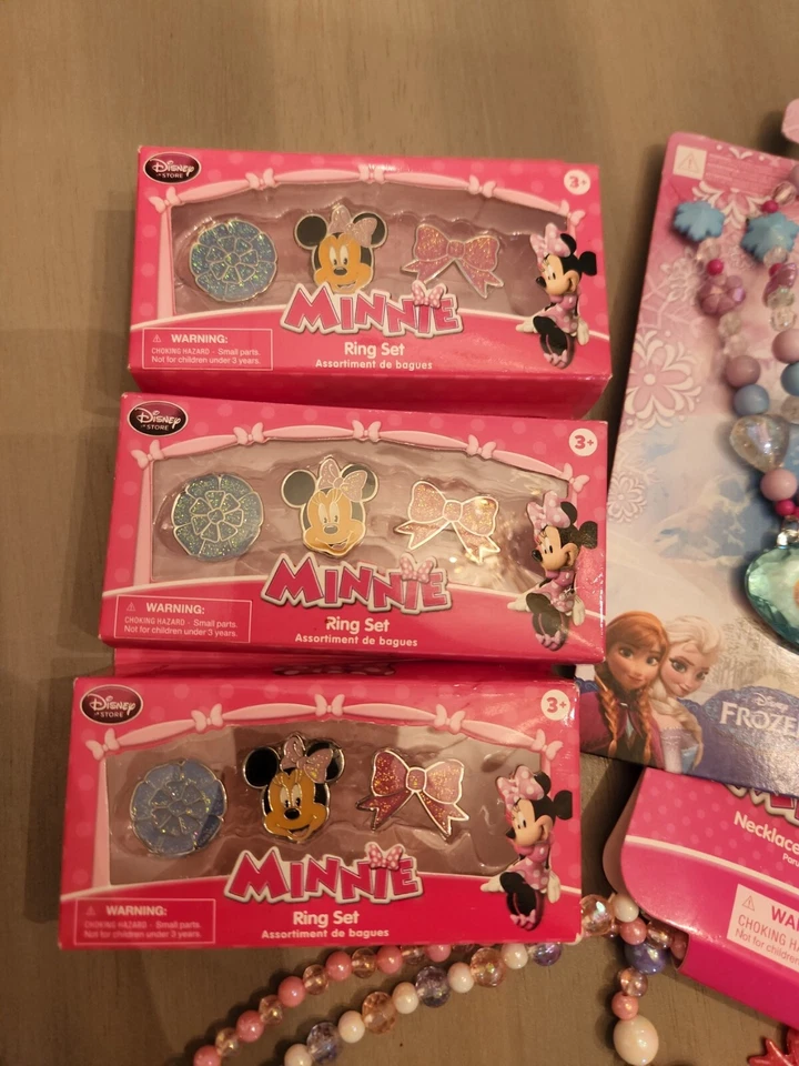 Disney Minnie Frozen Kids Jewelry Lot Party Favor Gift - Image 2 of 4