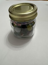 Vintage Marbles In A Mason Jar
