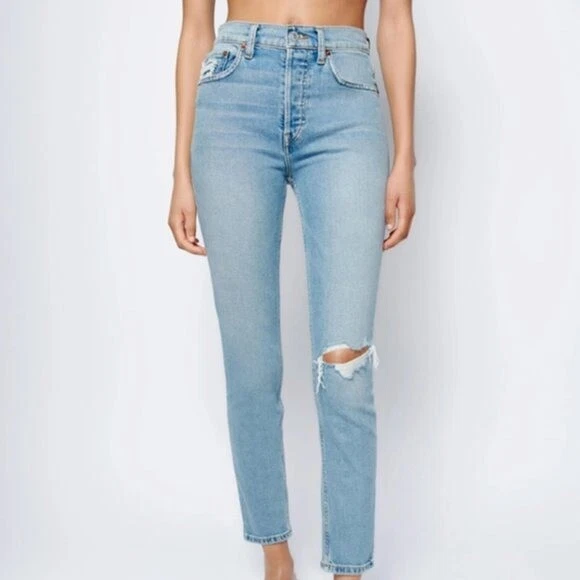 High rise shop ankle crop jeans
