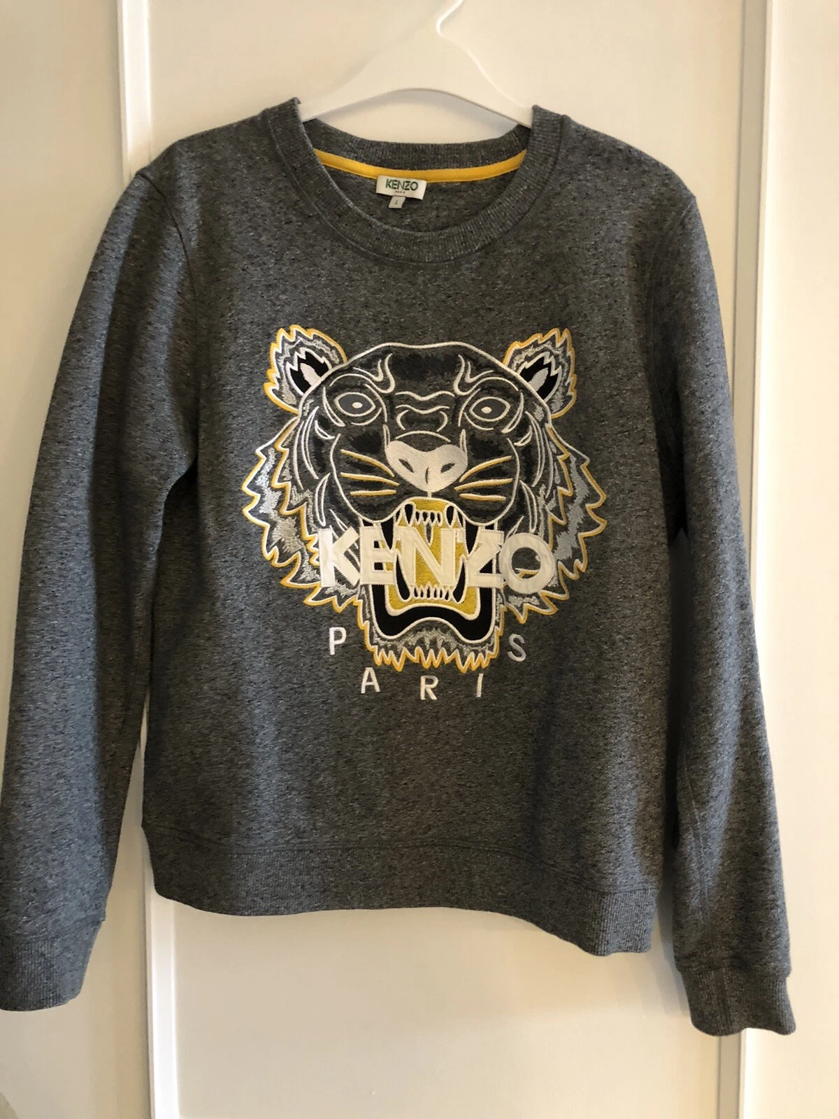 Felpa Kenzo Donna Grigia Taglia S