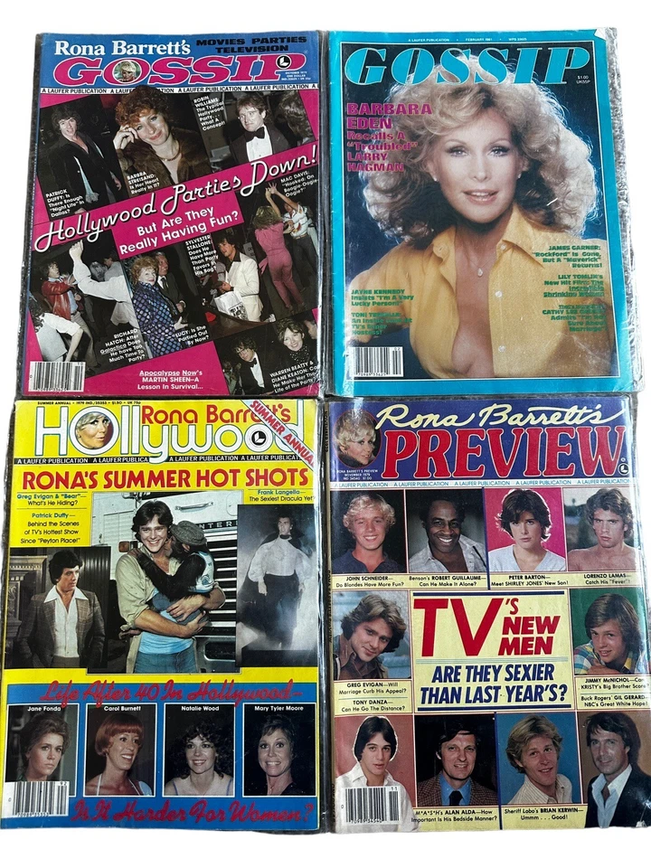 Vintage 70s Teen Magazines Rona Barrett Tiger Beat Hollywood Gossip Pop Culture  Foto 4 de 4