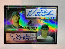 Matt Bush / Philip Phil Hughes 2004 UD SP Prospects Dual Autograph RC Auto /175