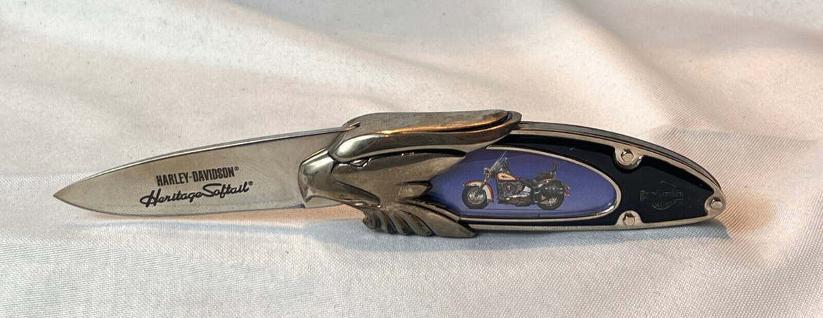 Harley Davidson Knife Heritage Softail Franklin Mint Folding