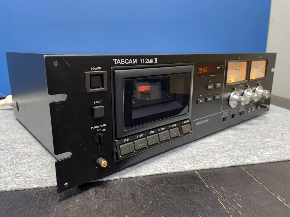 Tascam 112 MKII Studio Cassette Tape Deck With Rack Mount, 60 OFF