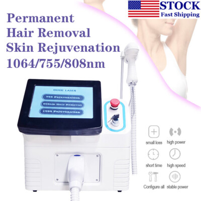 1064/755/808nm Diode Laser Painless Hair Removal Machine Body Skin Rejuvenation