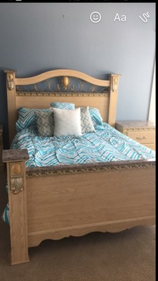 Bedroom Furniture 4 Pieces Ashley Queen Headboard Footboard And