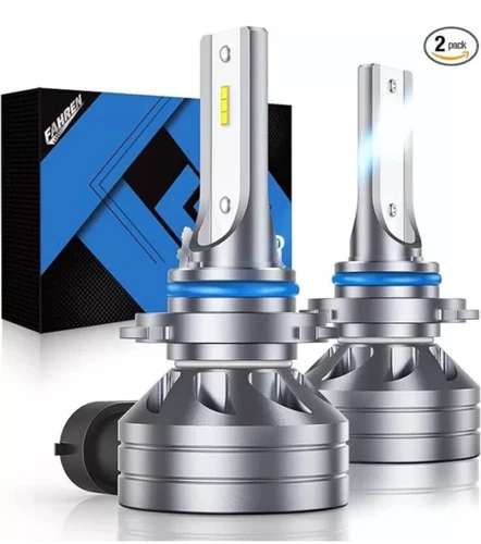 2-Pack FAHREN H11/H9/H8 LED Headlight Bulbs Plug and Play, 6500K Cool White