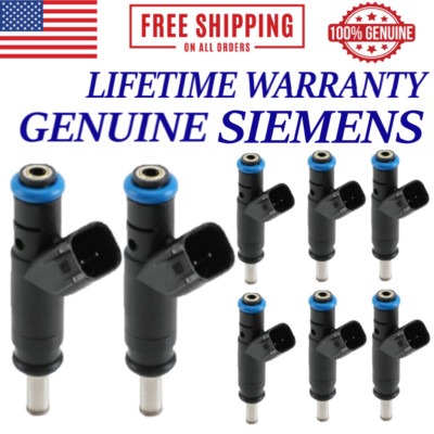NEW OEM SIEMENS Set/8 FUEL INJECTORS FOR 2008, 2009, 2010 Dodge RAM 1500 4.7L V8