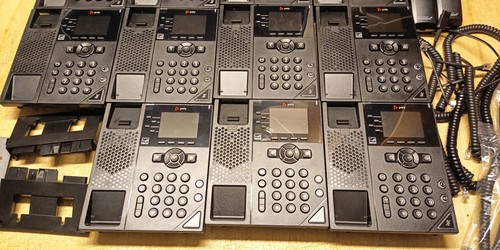 Poly com VVX 250 VoIP Phones Desktop Business Phones Joblot x11 +2 Other - Photo 3/11
