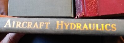 Vintage 1943 Book Aircraft Hydraulics Unique Gift Under $20