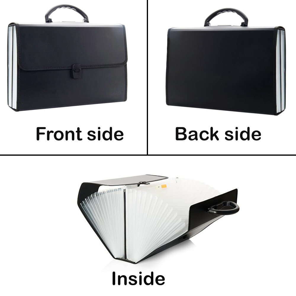 6 / 13 / 26 Pockets Expanding File A4 Document Organiser Office Paper ...