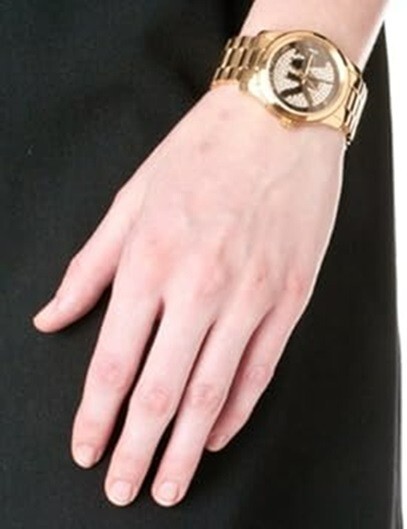 MICHAEL KORS ゴールド 時計 Michael Kors Chronograph Date Stainless S. Gold Watch 6366