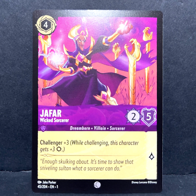 2023 DISNEY LORCANA THE FIRST CHAPTER JAFAR 45/204 COMMON | eBay