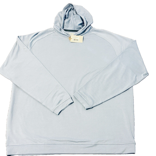 NEW WITH TAGS PETER MILLAR CROWN COMFORT PERFORMANCE GOLF HOODIE 2XL BLUE