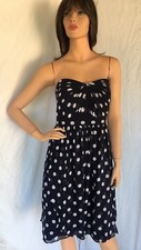 Jenny Yoo $295 Size 12 NWOT Strapless Polka Dot Convertible Chiffon Dress 