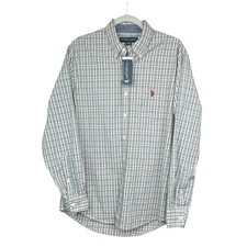 U.S Polo Assn Mens Button Down Shirt Long Sle...
